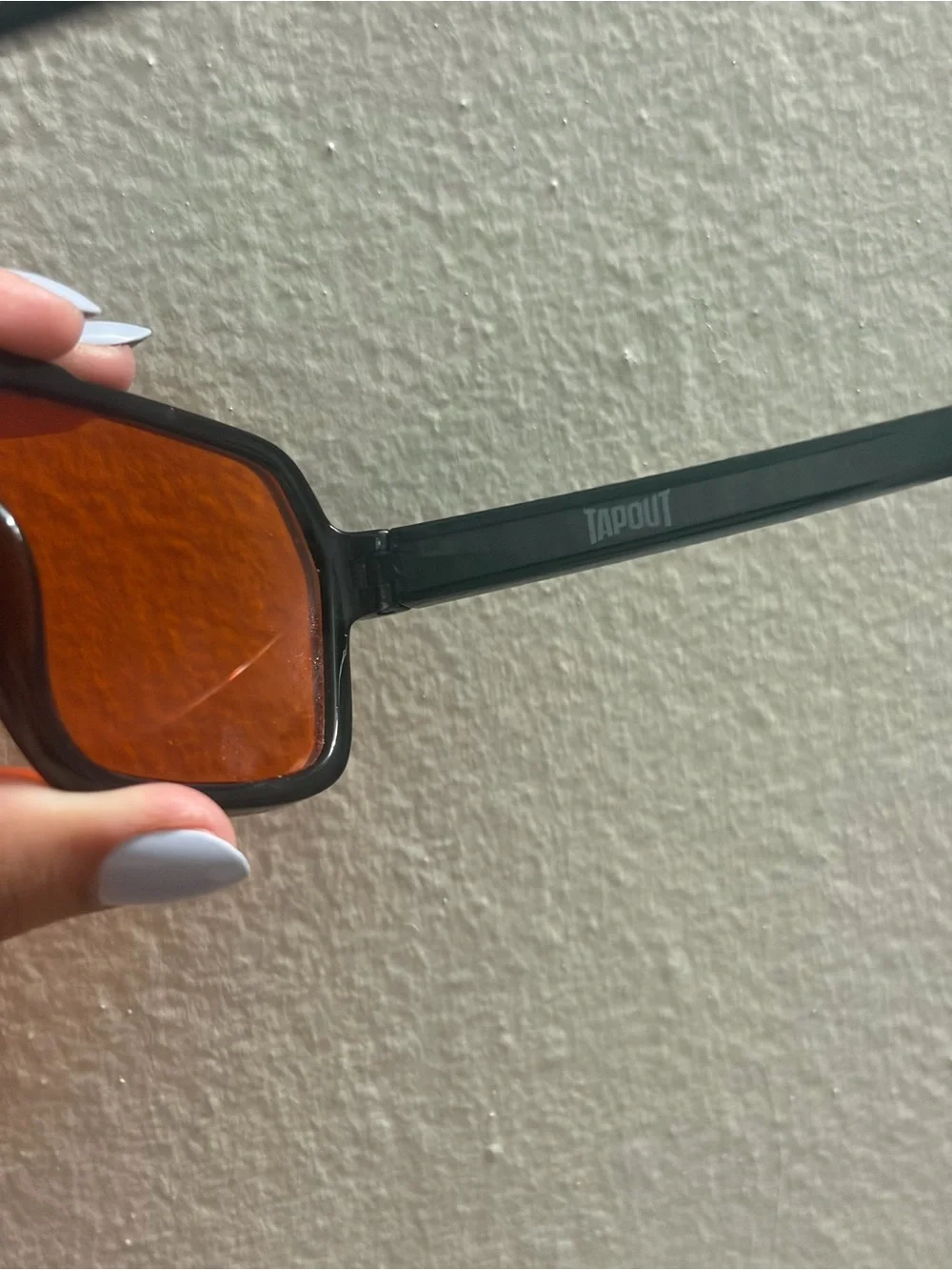 Tapout Black Frame Sunglasses with Amber Lenses